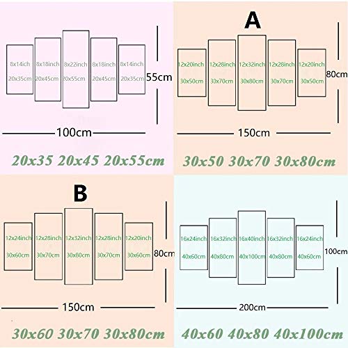 GTomorrow Impresiones sobre Lienzo Pintura Al Óleo Abstracta Moderna De Buda del Arte De La Pared En La Lona para La Decoración Casera 200X100Cm