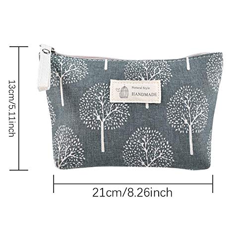 Guanici Bolsa de Lavado portátil Bolsa de Maquillaje Grande Organizador Maquillaje Bolsa Estuche Organizador cosmético Bolsa de Lona con Cremallera y Compartimentos para Hombres y Mujeres 2 Piezas