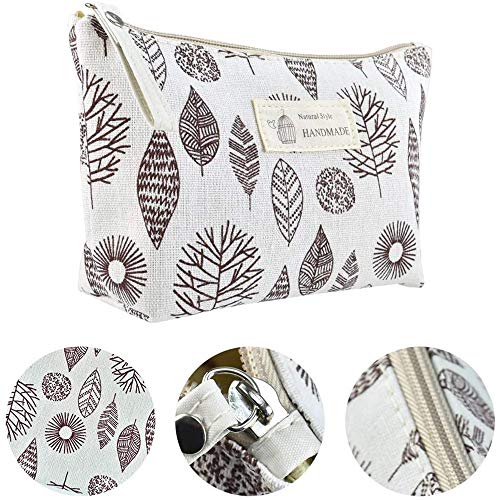 Guanici Bolsa de Lavado portátil Bolsa de Maquillaje Grande Organizador Maquillaje Bolsa Estuche Organizador cosmético Bolsa de Lona con Cremallera y Compartimentos para Hombres y Mujeres 2 Piezas