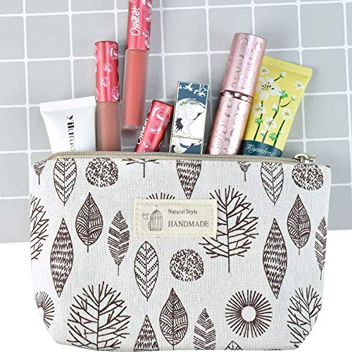 Guanici Bolsa de Lavado portátil Bolsa de Maquillaje Grande Organizador Maquillaje Bolsa Estuche Organizador cosmético Bolsa de Lona con Cremallera y Compartimentos para Hombres y Mujeres 2 Piezas