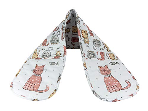 Guantes de Cocina Doble Guantes de Horno Calidad de Resistente al Calor con diseño de Lindo Gatos Regalos de Gato y Amante de los Animales Cats Oven Gloves Gift for Cat Lover