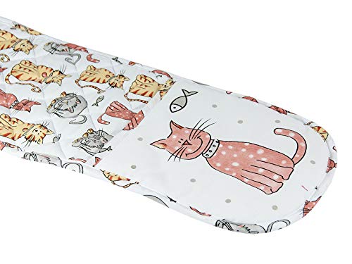 Guantes de Cocina Doble Guantes de Horno Calidad de Resistente al Calor con diseño de Lindo Gatos Regalos de Gato y Amante de los Animales Cats Oven Gloves Gift for Cat Lover