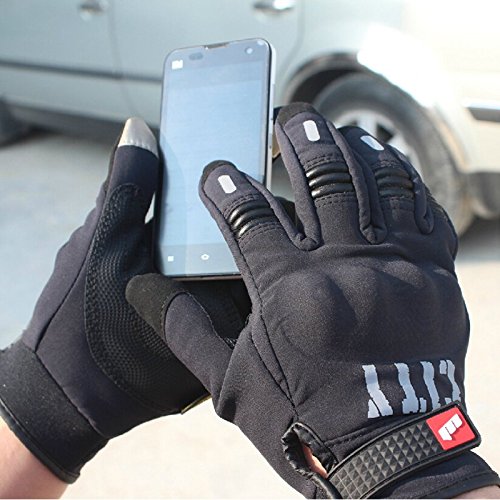 Guantes de Motos Profesionales Guantes Racing Guantes Knight Resistencia Gota Touch Guantes Off-Road de Pantalla Guantes Luvas (XXL)