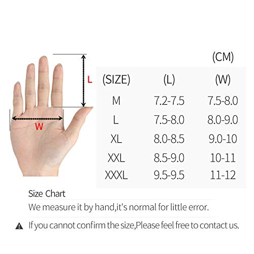 Guanti da bicicletta Guanti invernali termici impermeabili da Bici Dito Lungo Touch Screen Fibbia da polso Guanti da Ciclismo Uomo Donna - 91041 Gel Rosso, XL