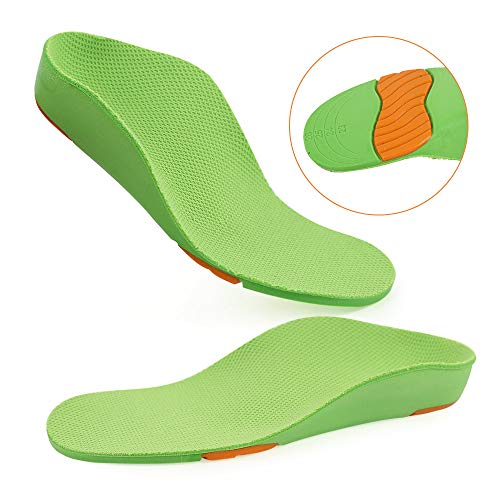 GuardInsoles Plantillas Ortopédicas Para Niños Para Fascitis Plantar de Pies Planos y Problemas de Pie Con Soporte de Arco, Tacón Suave, 23 CM