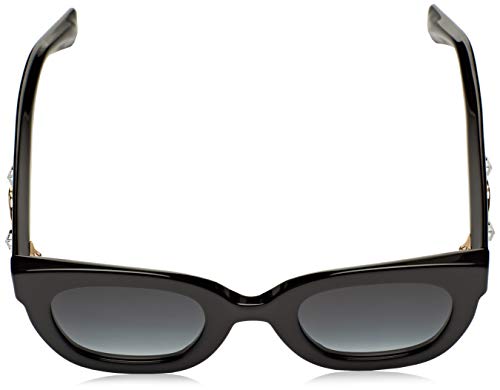 Gucci Sonnenbrille GG0208S-001-49 Gafas de sol, Negro (Schwarz), 49.0 para Mujer