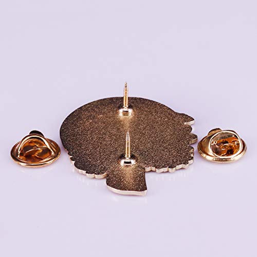 GuDeKe Pastel Poder Femenino divisa Pin GRL PWR Feminista Broche de Flores para Mujer Hembra empoderamiento joyería Accesorios de Arte para Mujeres