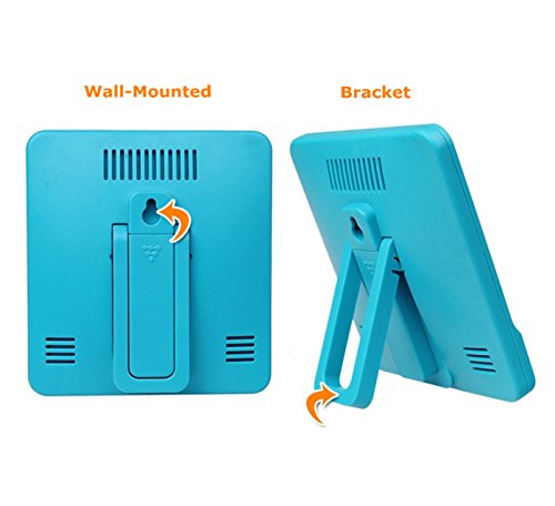 GuDoQi Termómetro Mojado Digital Electrónico Termómetro De Escritorio Casero Interior Higrómetro Electrónico De Habitación De Bebé con Función De Despertador