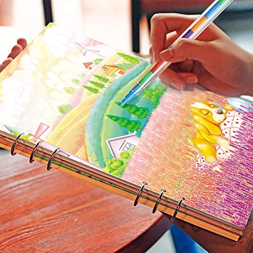 Gudotra 40pcs Ceras Apilables de Arcoíris Crayons para Niños Bolsas Regalo Detalle de Cumpleaños 11 Colores Diferentes Cajas de Sorpresas