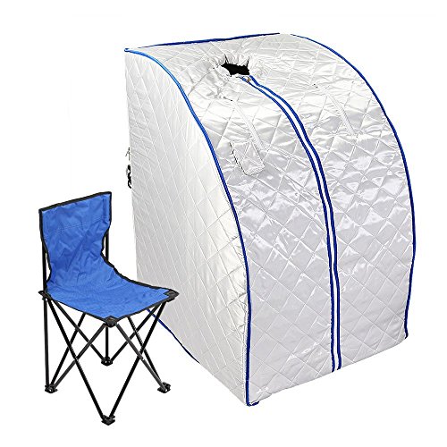Guellin Sauna de Infrarrojos 1000W Sauna Iinfrarroja Portable Sauna Terapéutica Caja de Sauna Infrared Sauna