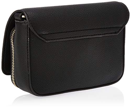 Guess Annarita Mini Crossbody Flap, bolso bandolera para Mujer, Negro (Black), 4x12x24 Centimeters (W x H x L)