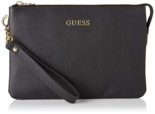 Guess Ariane Three Pouch, Organizadores de bolso para Mujer, Negro (Black), 4x15x22, 5 Centimeters (W x H x L)