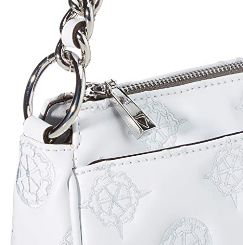 Guess Chic Shoulder Bag, bolso para Mujer, Bianco, Talla única