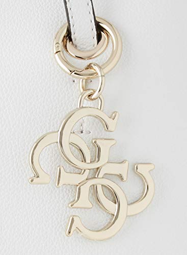 Guess Digital Charm Logo Shopper, Bolso de mano para Mujer, Bianco, Talla única