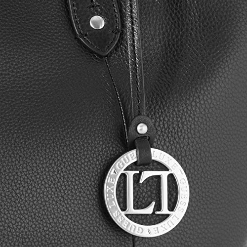 Guess - Eve, Shoppers y bolsos de hombro Mujer, Negro (Black S), 0.5x30x30 cm (W x H L)
