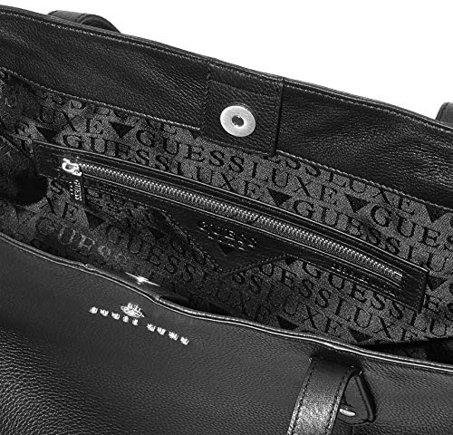 Guess - Eve, Shoppers y bolsos de hombro Mujer, Negro (Black S), 0.5x30x30 cm (W x H L)