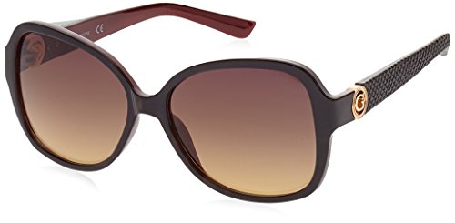 Guess GF0275_52F Gafas de sol, Negro (Nero/rosso), 58 para Mujer
