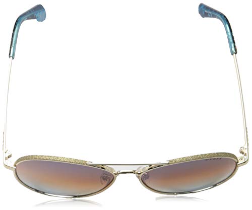 Guess GU7555 33F 59 Monturas de gafas, Dorado (Oro), Unisex Adulto