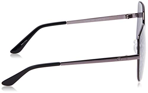 Guess GU7560 08C 61 Monturas de gafas, Gris (Anthracite LucFumo Specchiato), 61.0 Unisex Adulto