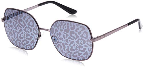 Guess GU7560 08C 61 Monturas de gafas, Gris (Anthracite LucFumo Specchiato), 61.0 Unisex Adulto