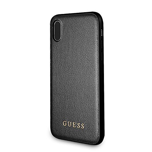 Guess Iridiscente - Estuche para Apple iPhone X, color negro