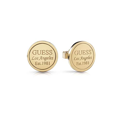 Guess Pendientes de botón Mujer chapado en oro - UBE28035