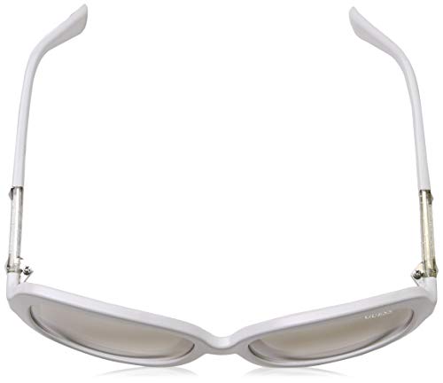 Guess Sonnenbrille GU7455 5821C Gafas de sol, Blanco (Weiß), 58 para Mujer