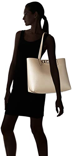 Guess Uptown Chic Barcelona Tote, bolso para Mujer, dorado, Talla única