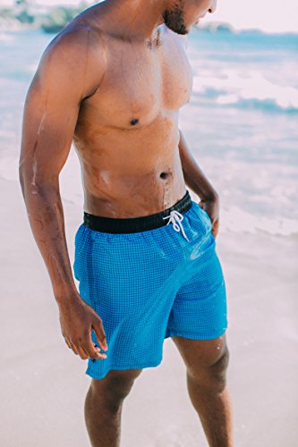 GUGGEN Banador de Natacion para Hombre Traje de Bano Color Azul XXXL