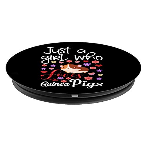 Guinea Pig Gift for Girl Just a Girl who Loves Guinea Pigs PopSockets Agarre y Soporte para Teléfonos y Tabletas