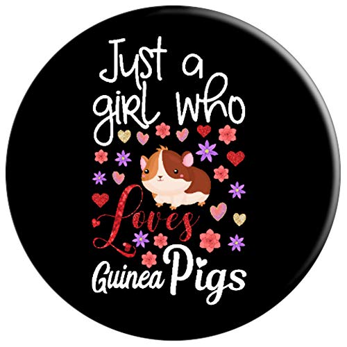 Guinea Pig Gift for Girl Just a Girl who Loves Guinea Pigs PopSockets Agarre y Soporte para Teléfonos y Tabletas