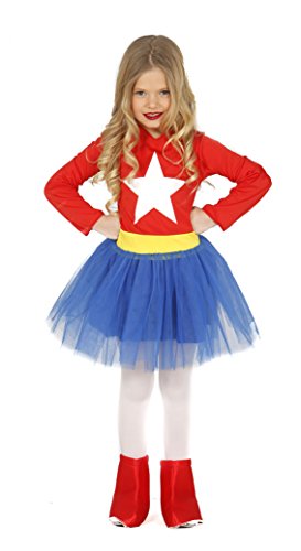 Guirca - Disfraz Supergirl, talla 3-4 años, color rojo (83212)