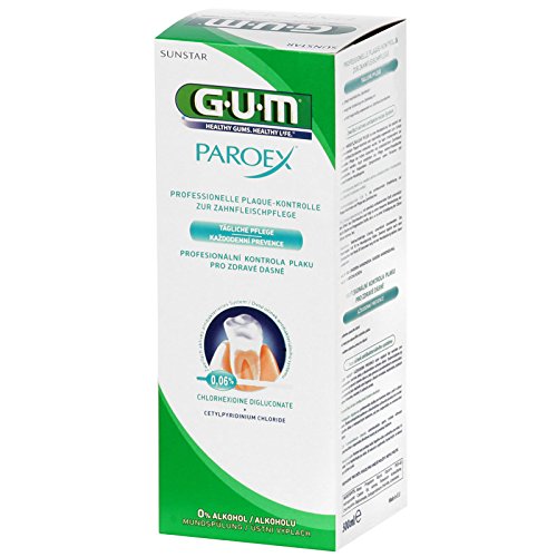 GUM Paroex Enjuague bucal 0.06% CHX 500ml, Envase de 6 (6x 500ml)