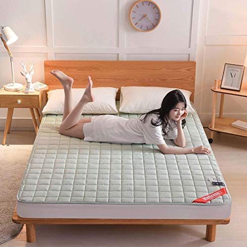 GuoEY Colchón de Cama Tatami, colchoneta Plegable Antideslizante, 2 m, Almohadilla para Dormir Individual con Suelo Doble, Siesta para Sala de Estar, Dormitorio, C, 90 x 200 cm