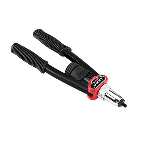GUONING-L Llave de Tubo Conjunto Remachadora, Palanca Alicates de Remaches Ciegos Pinzas for Remaches con Remache Pistola y la Boquilla/Barras, M5, M6, M8, M10, M12 Alicates
