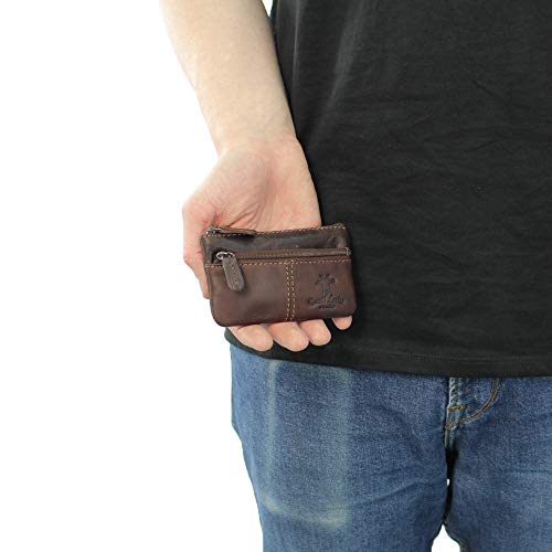 Gusti Portallaves de Cuero - Rook Estuche Llavero marrón