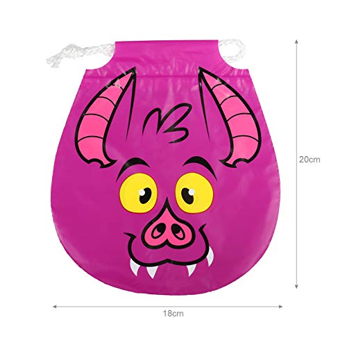 GWHOLE 50 x Bolsa de Dulces Halloween para Niños con Cordón Bolsa de Calabaza Bolso Divertido Halloween de Caramelo Galleta Regalo de Chocolate