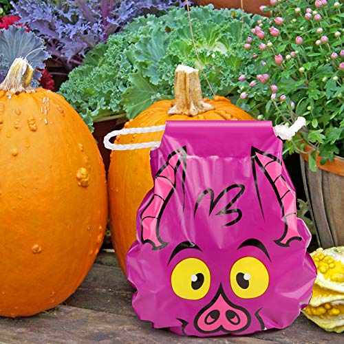 GWHOLE 50 x Bolsa de Dulces Halloween para Niños con Cordón Bolsa de Calabaza Bolso Divertido Halloween de Caramelo Galleta Regalo de Chocolate