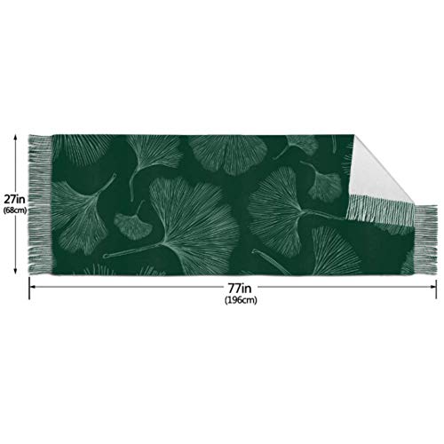 GXGZ Moda Natural Ginseng Hierbas medicinales Mujeres Wrap Chal Damas Bufanda de cachemira Bufanda larga de cachemira 77 'x27' / 196x68cm Pashmina suave grande extra cálido