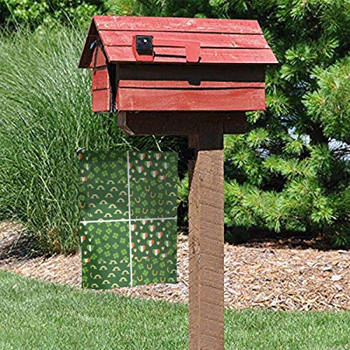 GYHJH Pingüinos Día de San Patricio Bandera de poliéster de un lado vertical Bandera de jardín 12 x 18 pulgadas para decoración de jardín de exterior