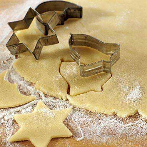 Gyvazla Moldes de Galletas, 35pcs Acero Inoxidable Galletas Cortador para Cookie, Fondant, Formas Navideña Variadas Fiesta Navidad Galletas