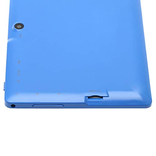 Haehne 7" Tablet PC, Google Android 4.4 Quad Core, 512MB RAM 8GB ROM, Cámaras Duales, WiFi, Bluetooth, para Niños y Adultos, Azul