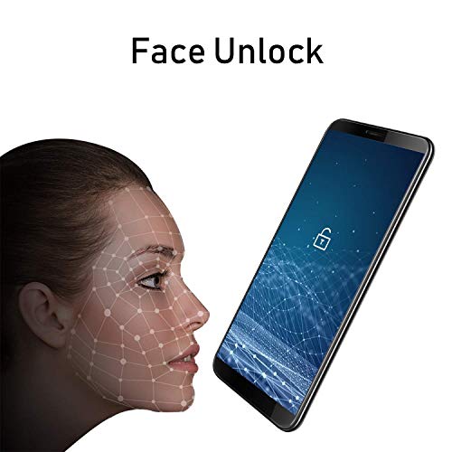 Hafury A7 - Smartphone de 5.5 ” (18:9) Pantalla táctil Android 9.0 Teléfono Libre con Pantalla táctil, Dual SIM Dual Standby, 2GB RAM 16GB ROM, 8MP cámara trasera/5MP cámara Frontal, Azul