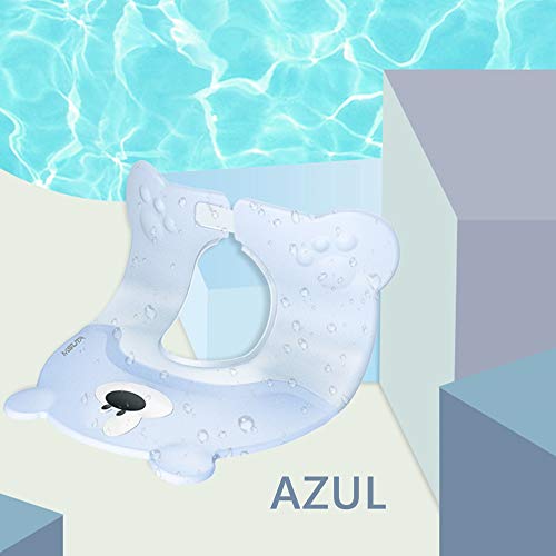 Haioo Visera Baño Niños Ajustable Gorra Ducha Bebés Con Dibujo Bonito Impermeable