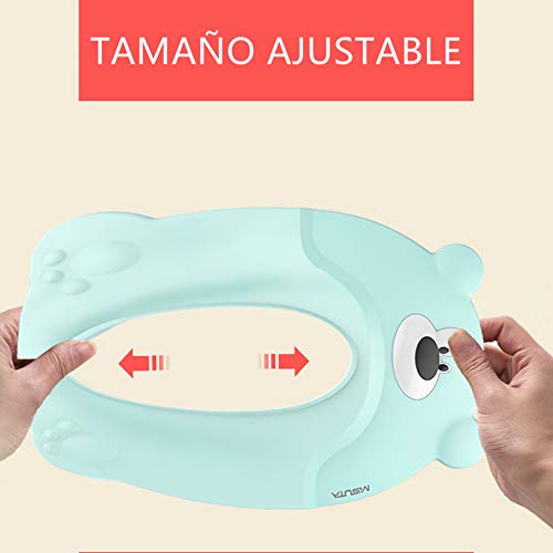 Haioo Visera Baño Niños Ajustable Gorra Ducha Bebés Con Dibujo Bonito Impermeable