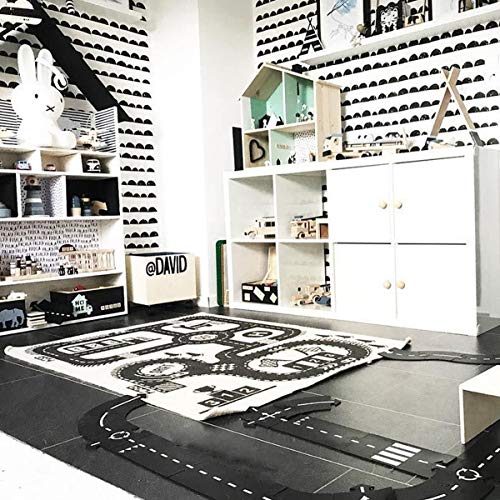 HaiQianXin Baby Road Play Mats Juego Gym Activity Mat Kids Infant Play Rugs Desarrollar Alfombra de Piso para niños Sala de Juegos Decoración para niños