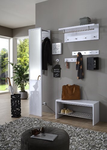 Haku Möbel 44325 Caja Llavero - color blanco - 5 x 22 x 24 cm