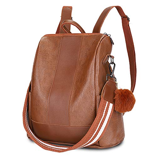 HALOVIE Mochila Antirrobo para Mujer Impermeable Bolsos Bandolera Casual Monedero Cuero de PU Bolsa de Hombro Escuela Viaje Compras Señoras Bolsos de Mano Escolares Gran Capacidad Ligera Moda Regalo