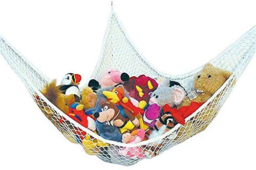 Hamaca Juguete Muebles Guardería Malla Blanda Grande Productos Guardería Con 3 Ganchos Pegajosos Para Mantener Habitación Niños Limpia Ordenada