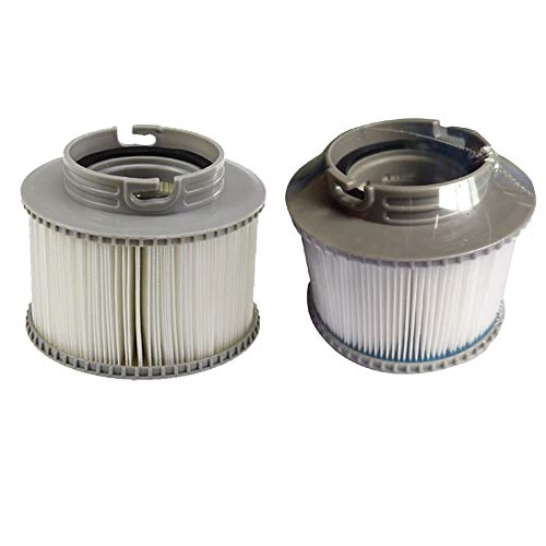 Hanshin - Cartucho de filtro de bomba de piscina para MSPA, pequeño filtro de piscina hinchable universal, 1/1/3 unidades, Colle Blanche, 2 unidades